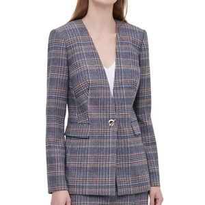 Calvin Klein Multicolor Plaid Blazer